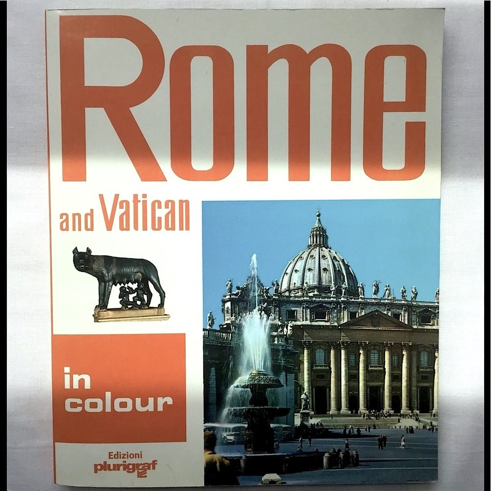Vintage 1988 ROME and Vatican Beautiful In Color Book